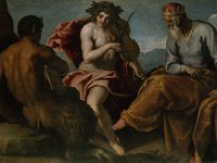 GG 466  GG 466 Jacopo Palma, gen. Il Giovane (1544-1628), Wettstreit zwischen Apollo und Pan, Leinwand, 134 x 195 cm : Götter, Personen